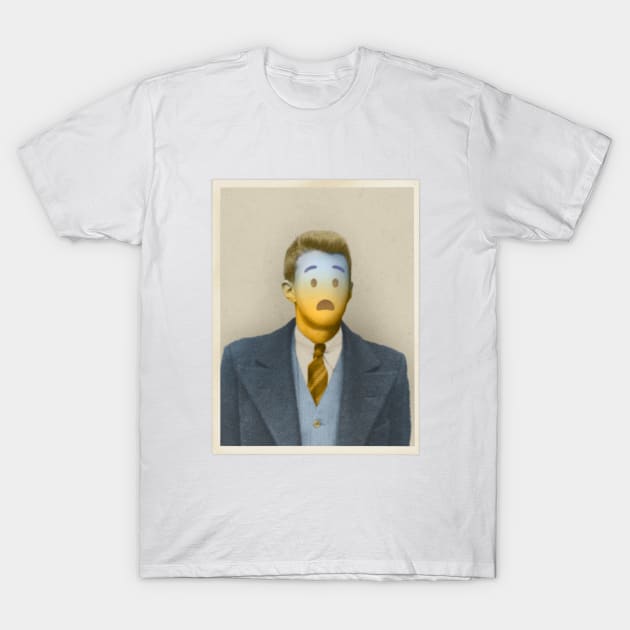 Fearful man T-Shirt by jurjenbertens